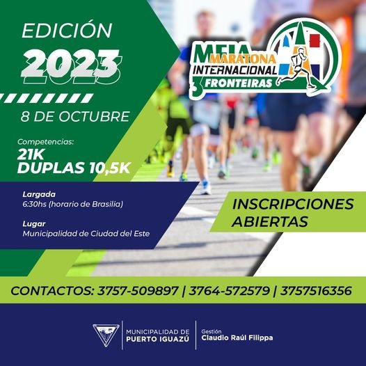 Inscripciones abiertas para la "Media Maratón de las Tres Fronteras"